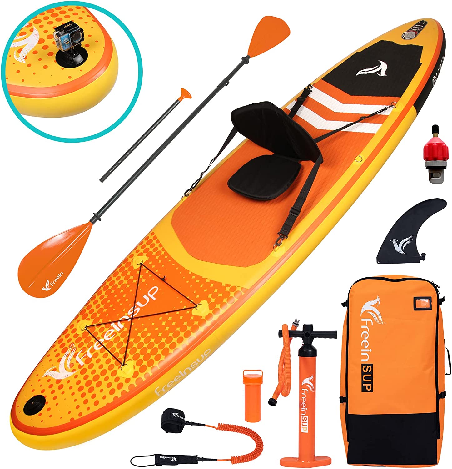 Freein 10' Inflatable Paddle Board With Seat, ISUP With Seat, Inflatable  SUP