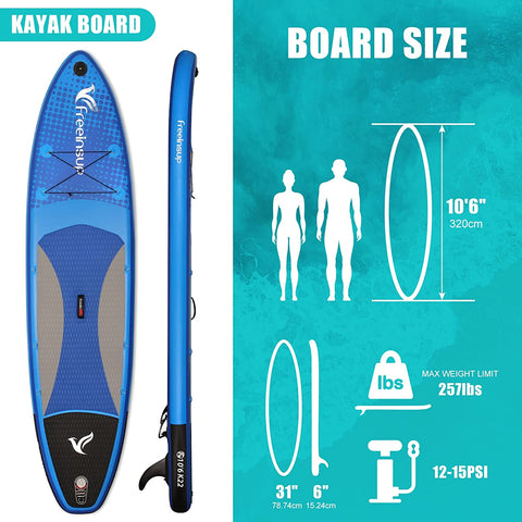 Freein 10'6 Inflatable Kayak SUP 2024