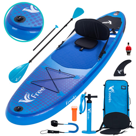 FBSPORT Premium Inflatable Stand Up Paddle Board, Yoga Board with Durable  SUP Accessories & Carry Bag | Wide Stance, Surf Control, Non-Slip Deck