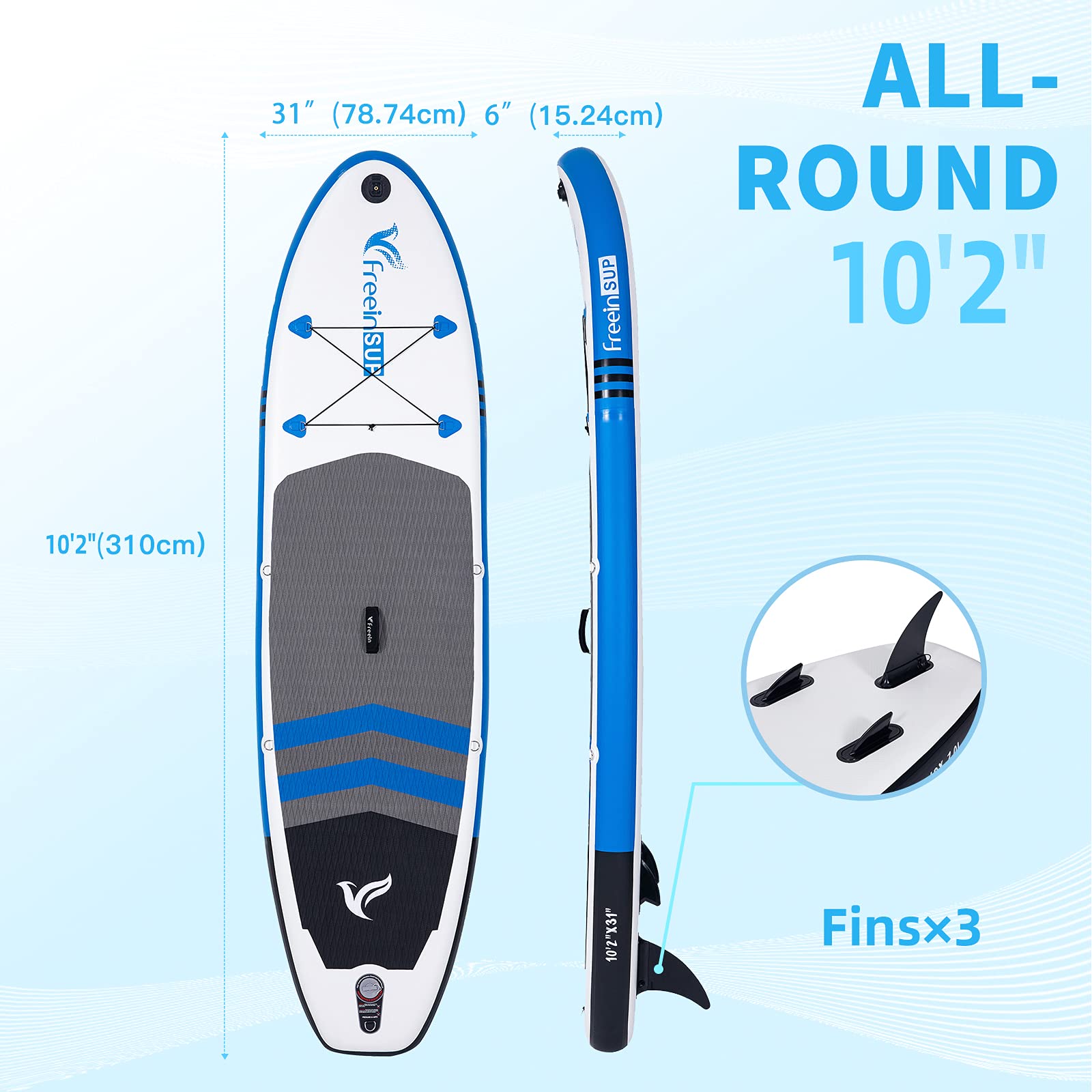 Freein 10'2 Inflatable All Around SUP