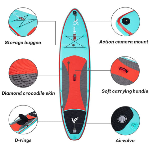 Freein 10'6 Inflatable Kayak SUP Package Aqua