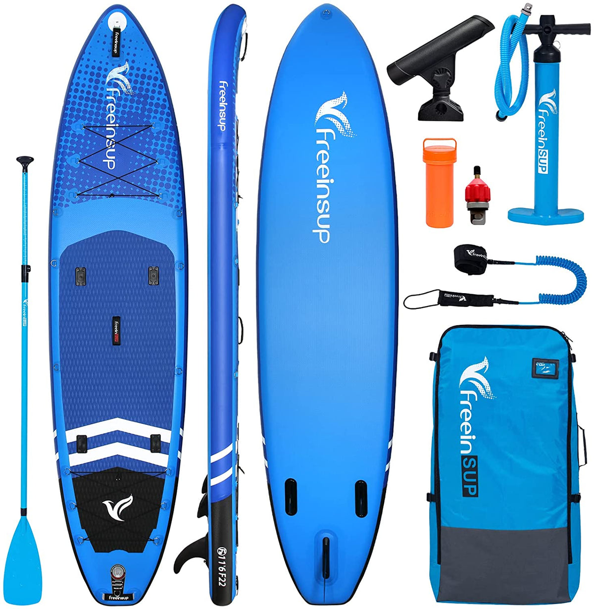 Freein 11’6" Inflatable Fishing SUP with Rod Holders 2022