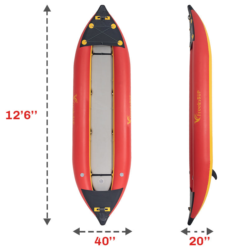 Freein 1 or 2 Person Inflatable Explore Kayak