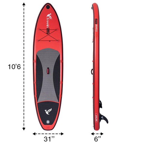 Freein 10'6 Inflatable Kayak SUP Package Red