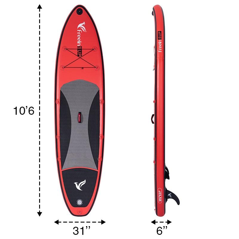 Freein 10'6 Inflatable Kayak SUP Package Red