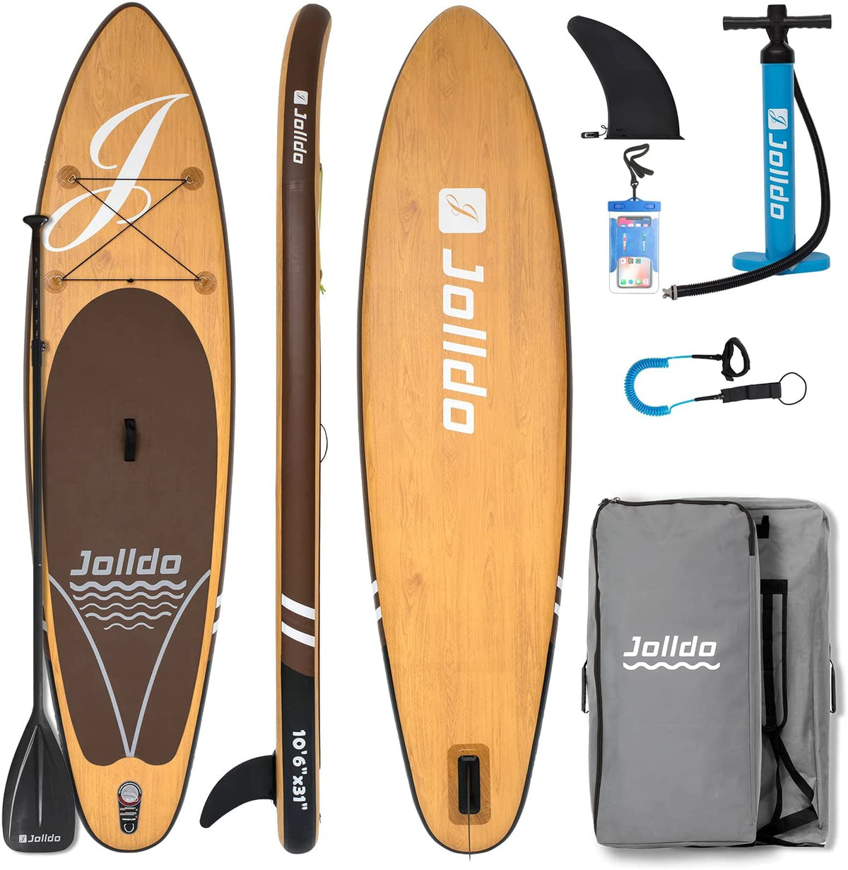 Jolldo 10'6" Inflatable Paddle Board SUP